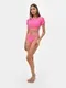 Купальник женский раздельный MINAKU с топом цвет розовый, размер 44