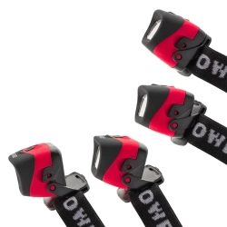 Фонарь светодиодный налобный в комплекте с батарейками (3 световых режима, CUB, 3xAAA), в блистере Forsage F-01X0049