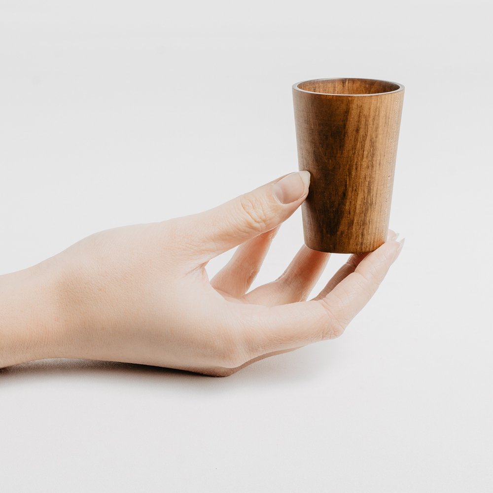Деревянная Стопка (рюмка) из древесины пихты. R21