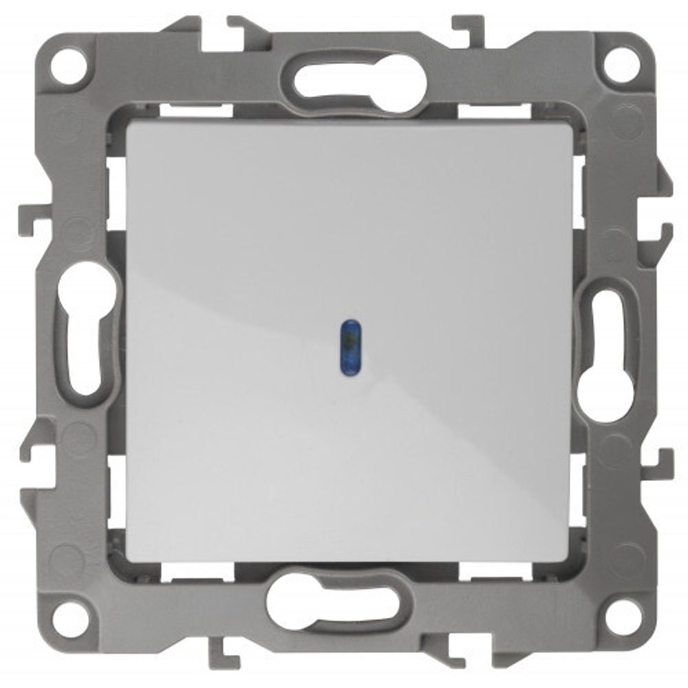 12-1102-01 ЭРА Выключатель с подсветкой, 10АХ-250В, IP20, Эра12, белый