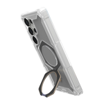 Защитный прозрачный чехол MagSafe с подставкой UAG Plasma XTE для Samsung Galaxy S25 Ultra Полупрозрачный композитный гибридный чехол со встроенной подставкой и высоким уровнем защиты при падении