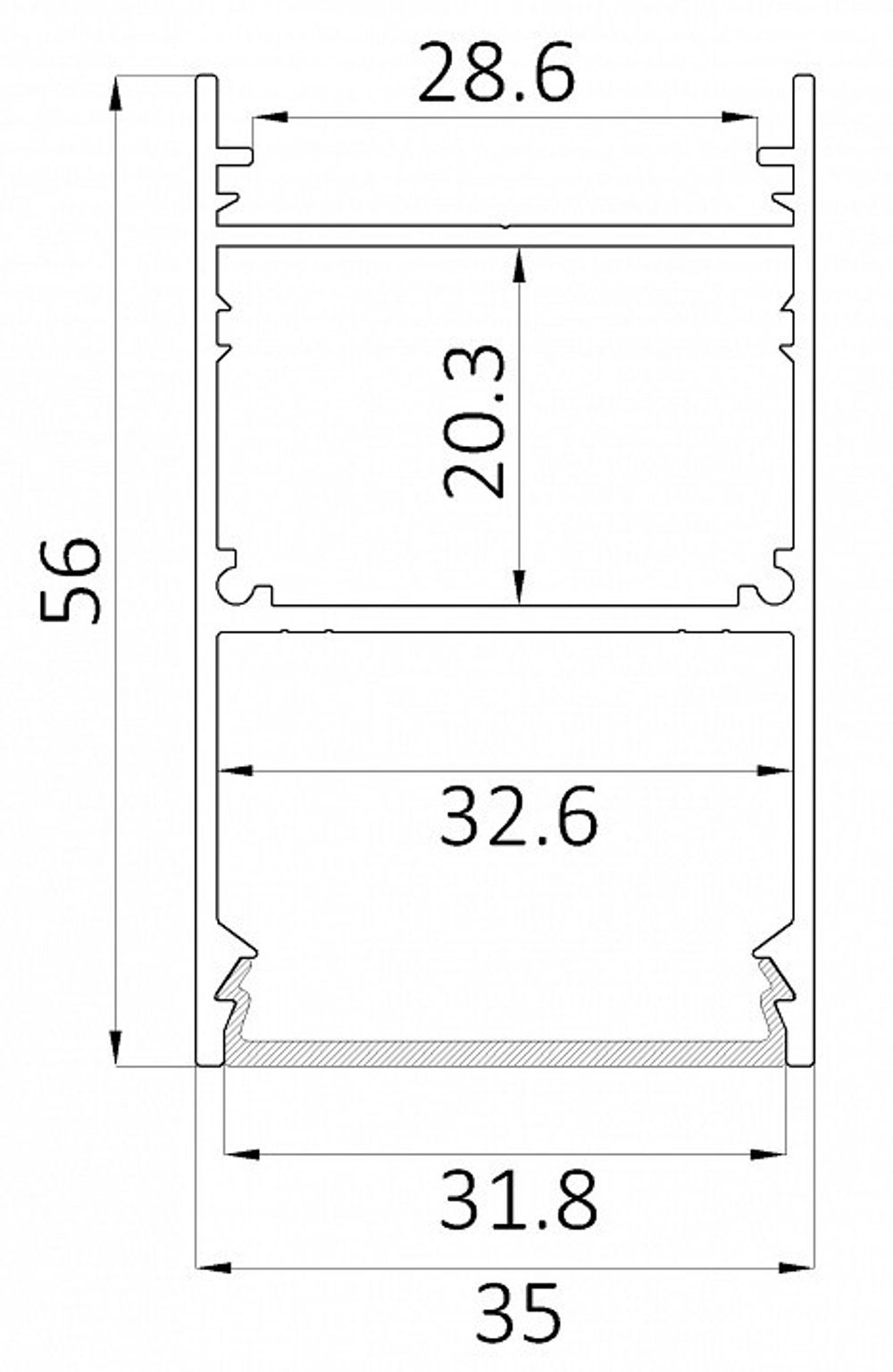 Накладной светильник 6063 LINE 3556 0412645
