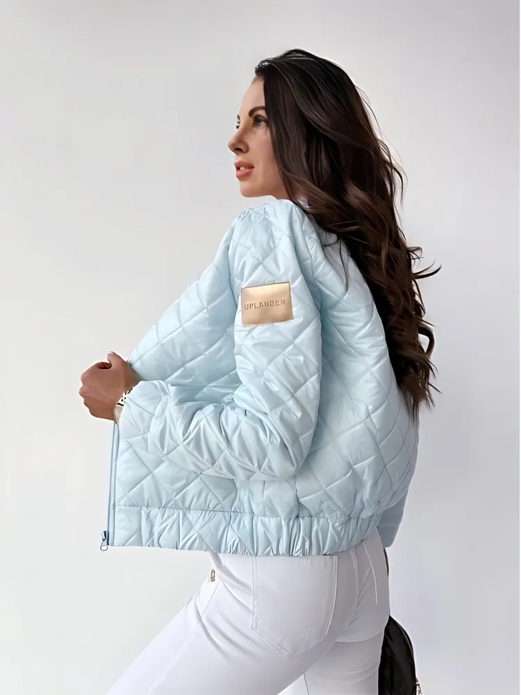 Бомбер УК-1873-3 Fabrika женский голубой