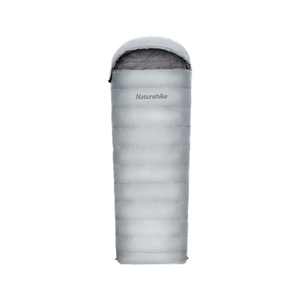 Ультралёгкий спальный мешок Naturehike RM40 Series Утиный пух серый Size L, 6927595707173
