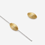 Бусина-разделитель рифленая 8*5мм, позолота