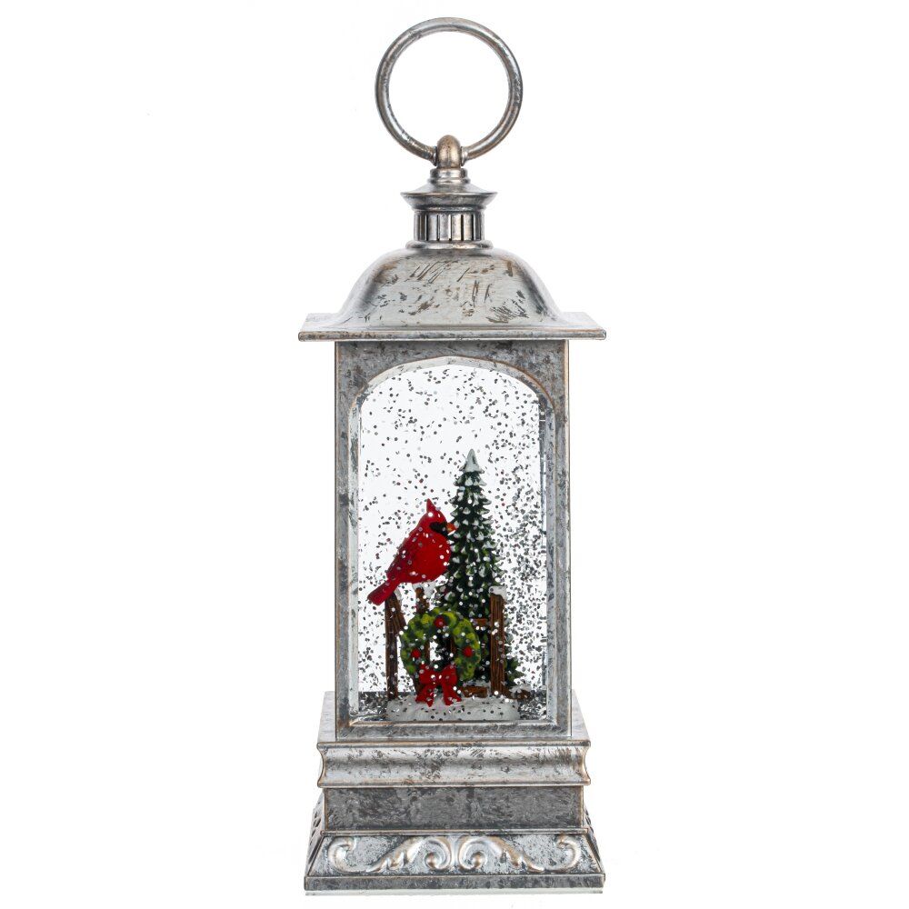 GAEM Изделие декоративное "Фонарь" (подсвет, вьюга, 3хАА н/п), L9 W9 H27 см