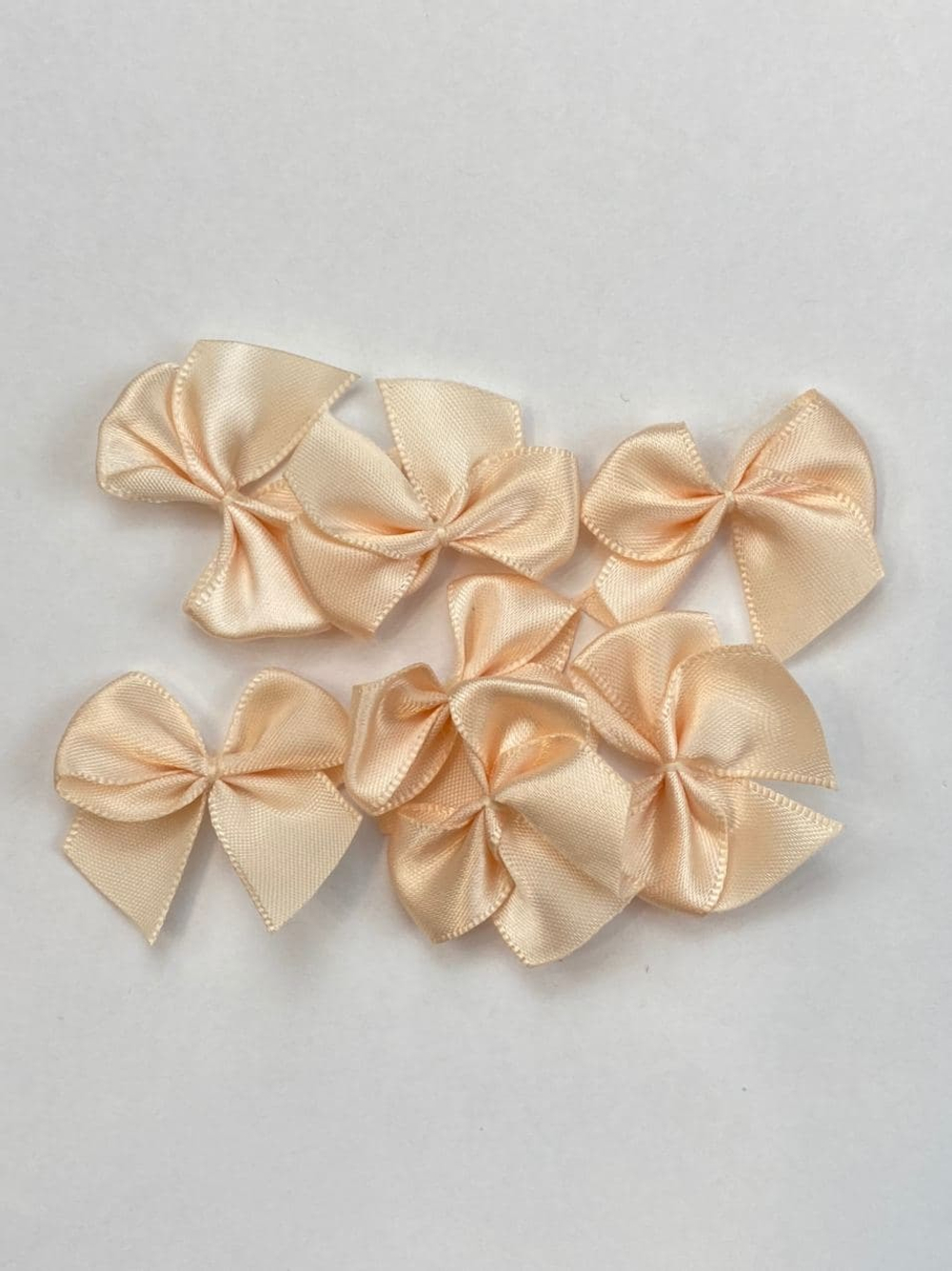 Бантик бежевый 3,5 см