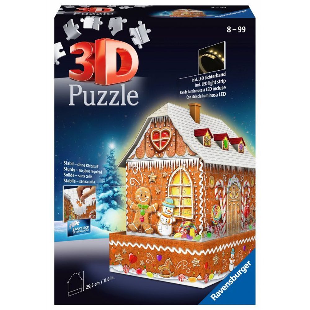 Ravensburger - 3D Пазл Пряничный домик светящийся в темноте 216 шт. 112371