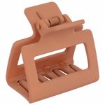 Крабы для волос НАБОР 3 шт., 4 см / 5 см / 11 см, soft touch, коричневый, MONTE VITA, 457031