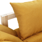 Диван Мебелик Бинго ткань savana plus yellow, каркас лак