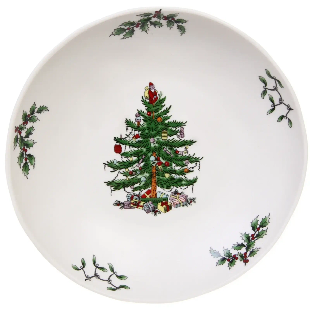 Тарелка керамическая «Ёлочка» 20,5*4,5см глубокая