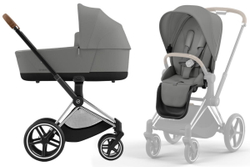 Коляска 2 в 1 Cybex Priam IV Chrome Brown complete Mirage Grey