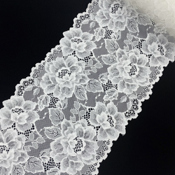 Кружево эластичное экрю 17 см