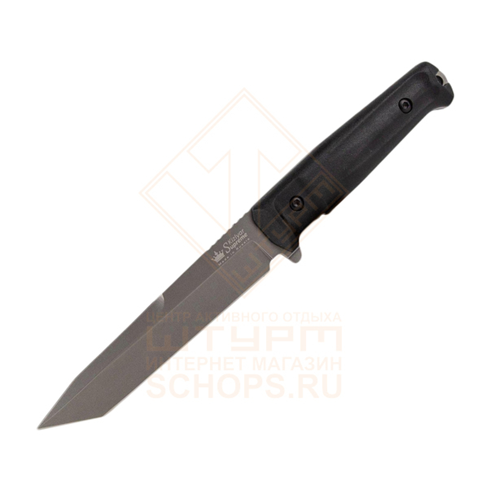 Нож Kizlyar Supreme Aggressor PGK кратон, Black/Tacwash