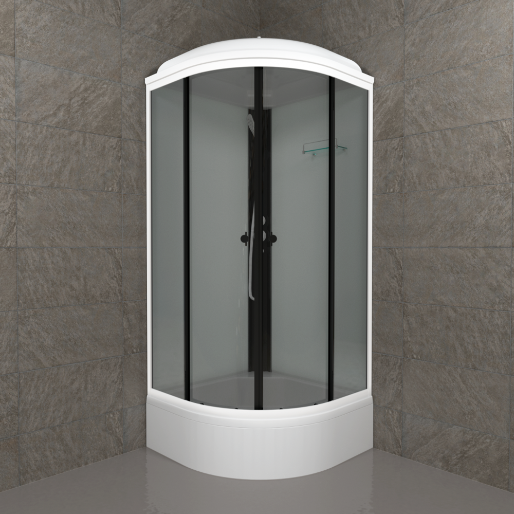 Душевая Кабина Грэй-Вайт 90*90 В