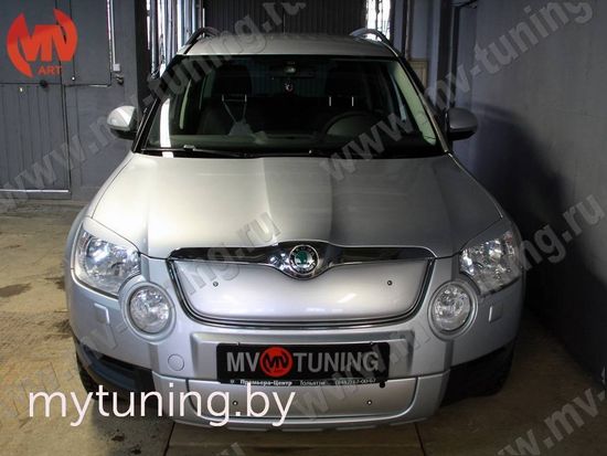 Комплект зимних экранов Skoda Yeti 2009-2012 текстурный пластик