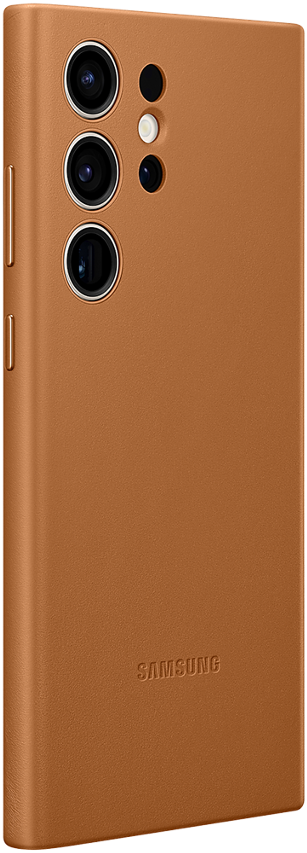 Чехол-накладка Samsung Leather Case для Galaxy S23 Ultra натуральная кожа (Camel) (EF-VS918LAEGWW)