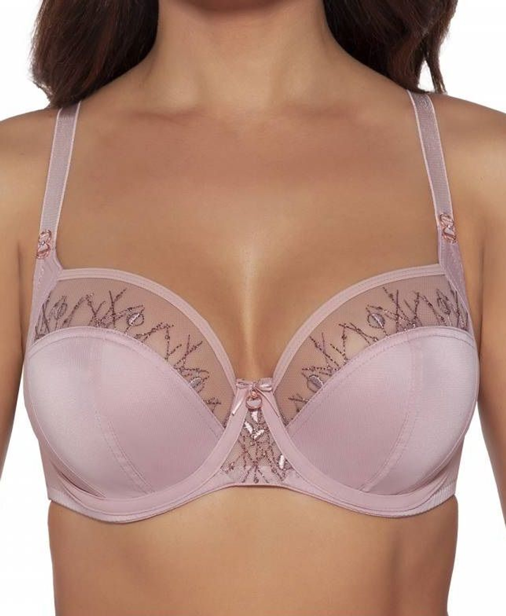 Соблазнительный бюстгальтер plus size с мягкими чашками (Размер: 75L) (Цвет: черный)