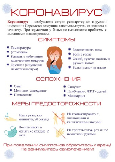 Наклейка Коронавирус