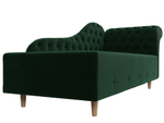 Кушетка Камерон правая, Зеленый, Велюр, 110093