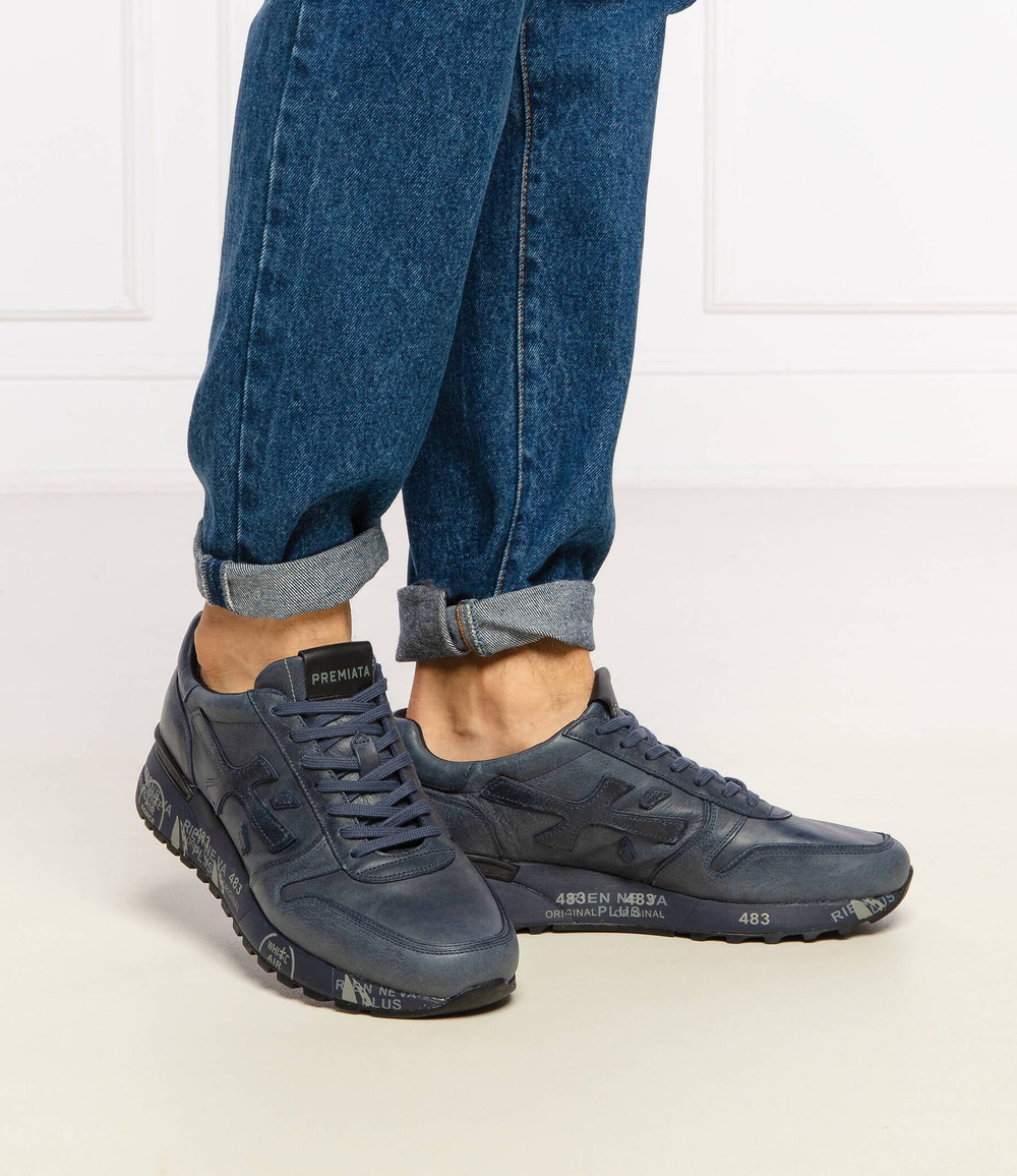 Кожаные кроссовки mick Premiata - темно-синий(MICK)