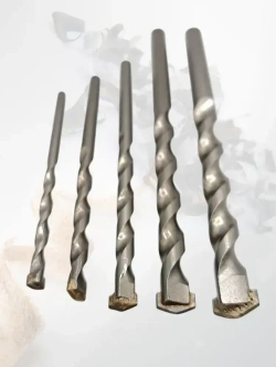 Набор сверл ударных по бетону и кирпичу, диаметр 4, 5, 6, 8, 10 мм, 5шт