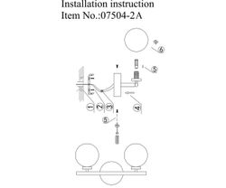 Kink Light 07504-2,20 Бра Сида бронза G9 10W(Led)