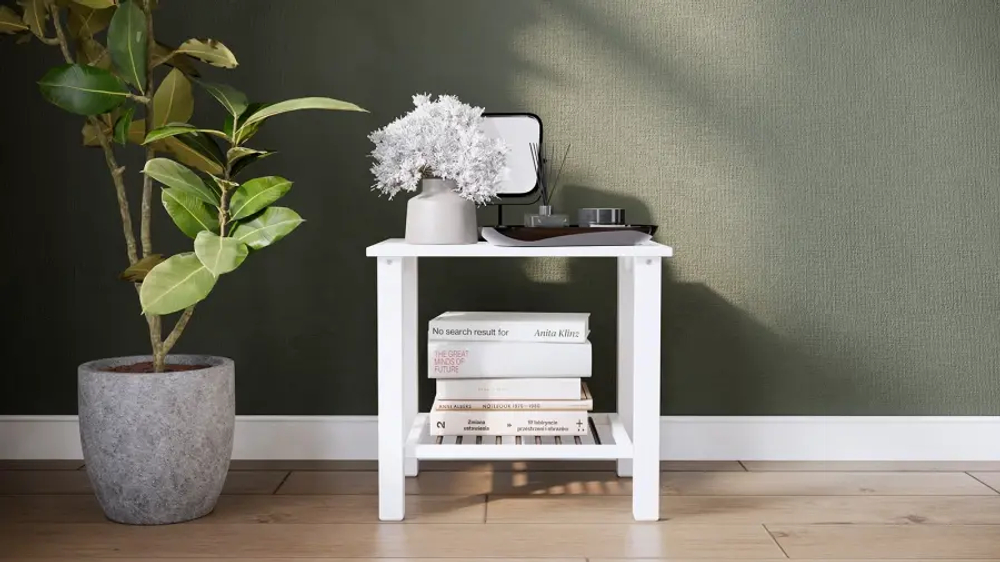 Тумба прикроватная - аналог IKEA /HEMNES / ХЕМНЭС/ ХЕМНЕС / ВОЙВЫВ / ИКЕА 50х40 см, белый