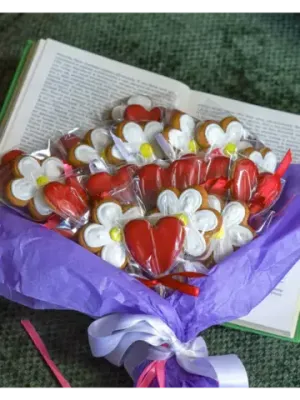 Букет имбирных пряников, 21 шт.