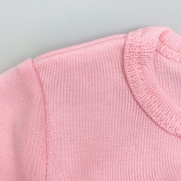 Боди хлопковое Basic с коротким рукавом Розовое