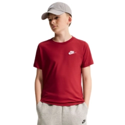 Детская теннисная футболка Nike Kids Sportswear - tough red