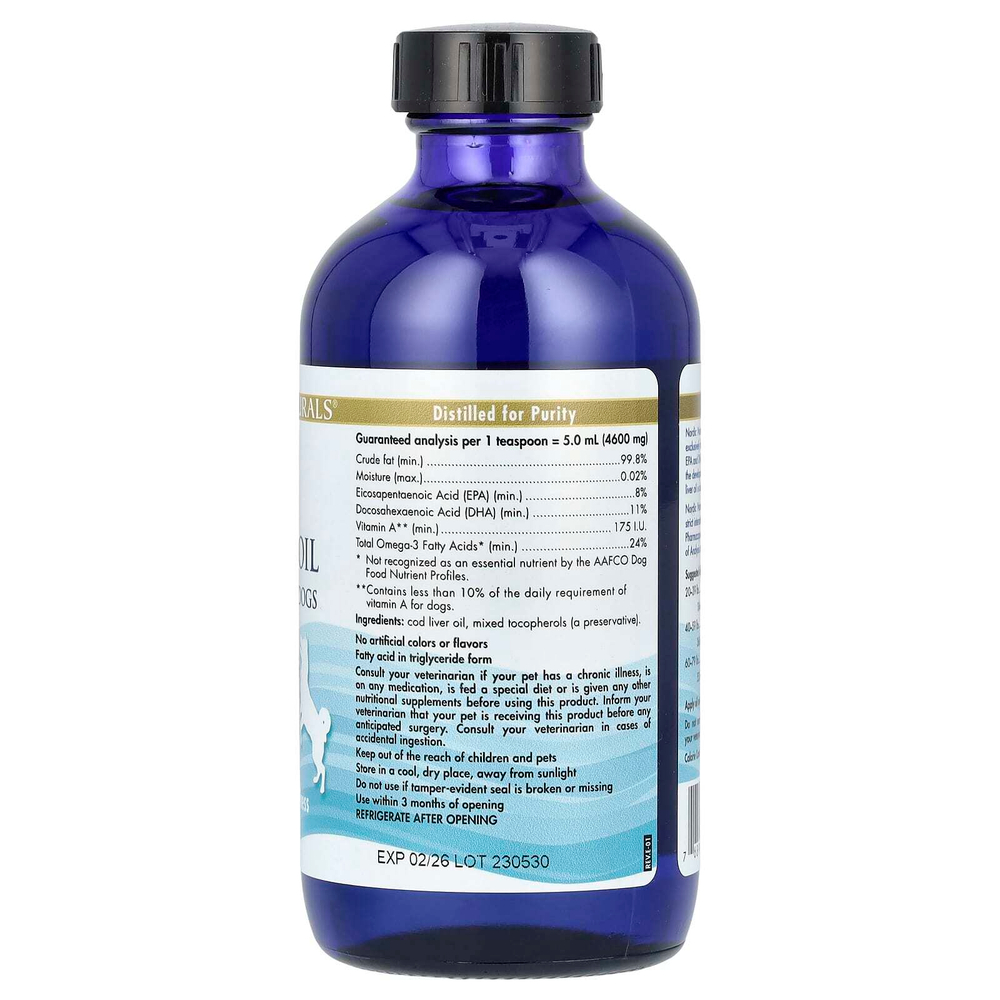Nordic Naturals, Жир печени трески, для собак средних и крупных пород, 237 мл (8 жидк. унц.)