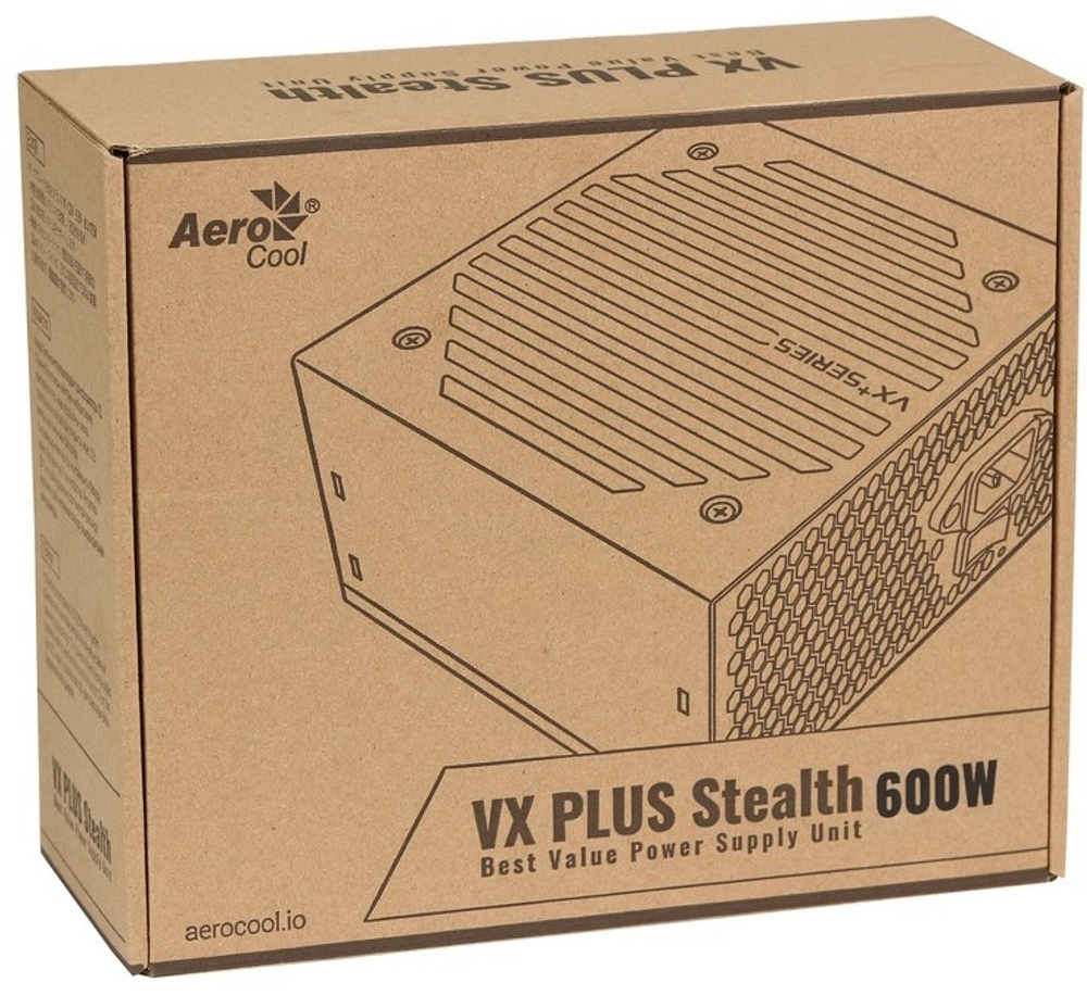 Блок питания AeroCool VX PLUS Stealth 600 600 Вт