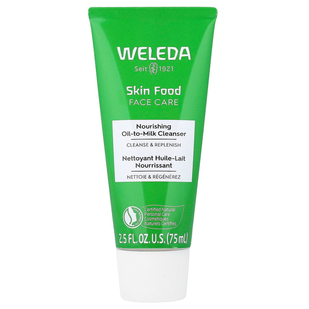 Weleda, Skin Food, уход за лицом, питательное очищающее масло на основе молока, 75 мл (2,5 жидк. унц.)