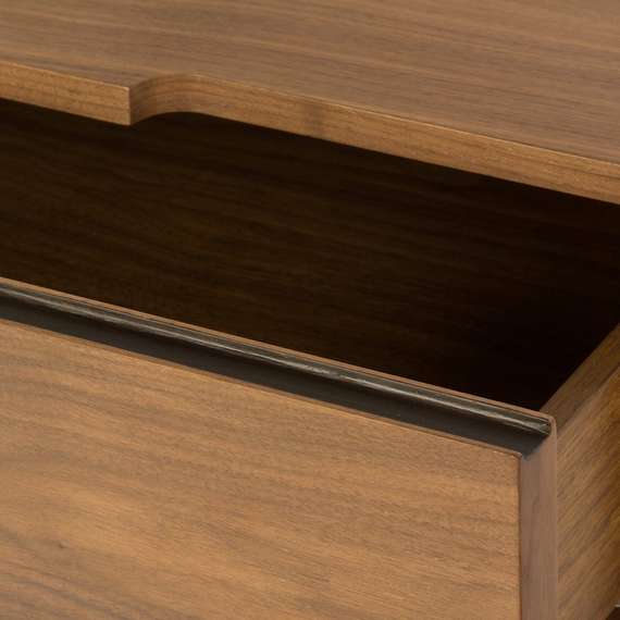 Прикроватная тумба Tara 60х60 см, шпон ореха