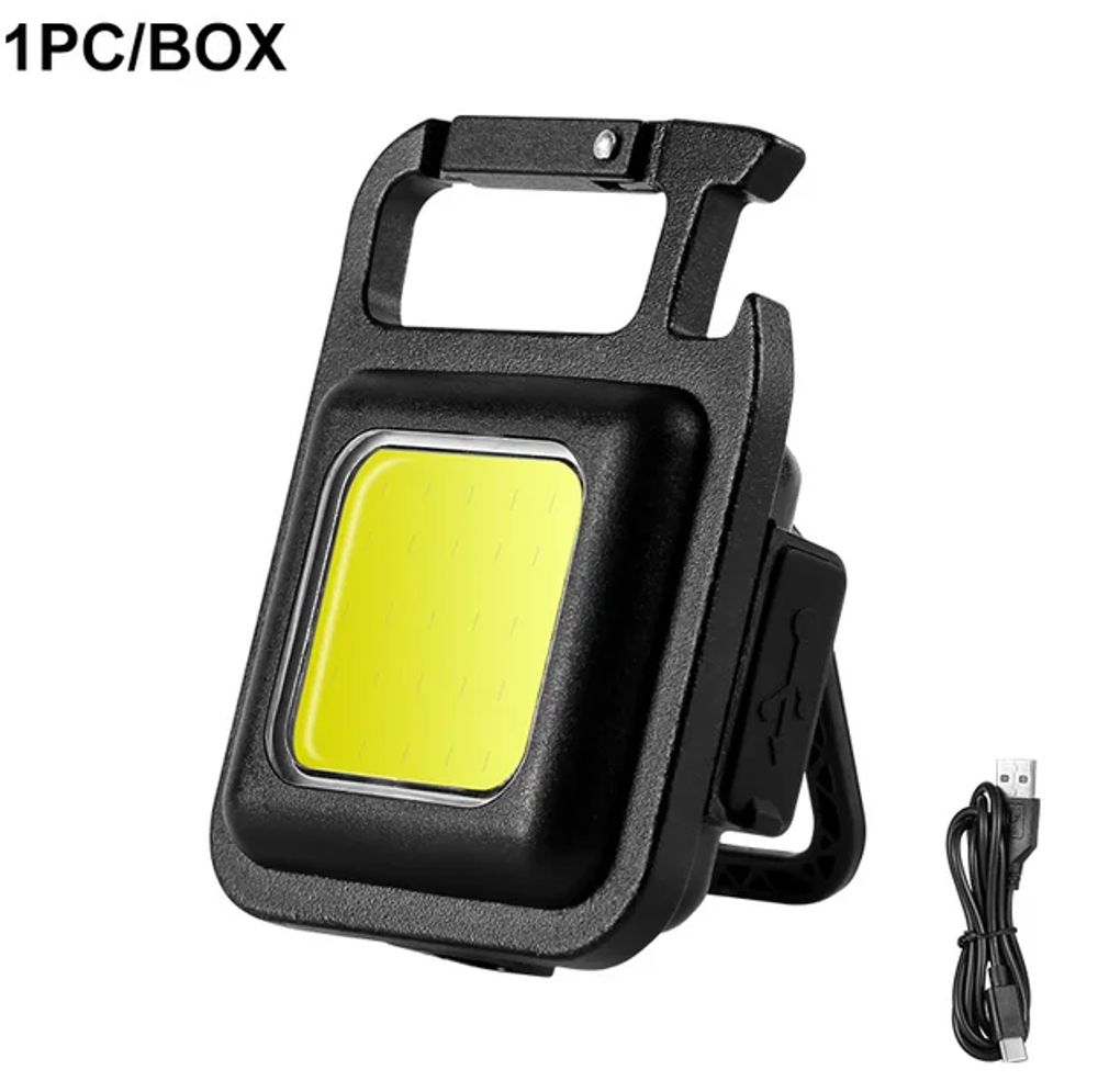 Фонарь карманный WJ-930 1COB+карабин+открывашка