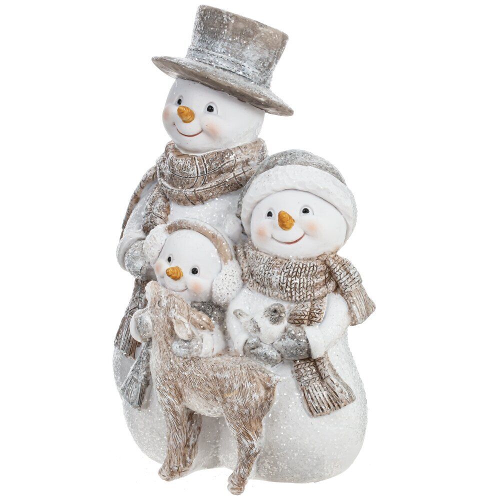 GAEM Фигурка декоративная "Снеговики", L12 W9 H16 см
