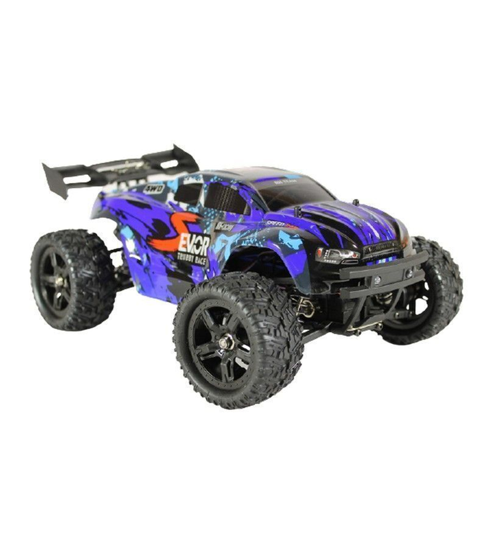 Радиоуправляемая трагги Remo Hobby S EVO-R Brushless V2.0 (синяя) 4WD 2.4G 1/16 RTR