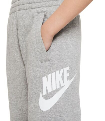 Штаны для мальчика теннисные Nike Kids Club Fleece Jogger - dark grey heather/base grey/white