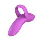 Лиловая вибронасадка на палец 9,3см Satisfyer Bold Lover