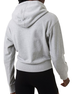 Женская Кофта теннисная Björn Borg Stockholm Crop Hoodie - light grey melange