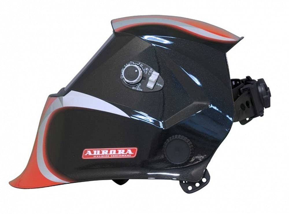 Маска сварщика "Хамелеон"  SUN7 черно-красная/Aurora