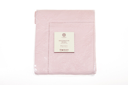 Элитная наволочка декоративная Country с мережкой клубничный крем от Luxberry Португалия