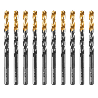 Сверло по металлу, 7 мм, HSS-Tin, Golden Tip, 10 шт. Denzel