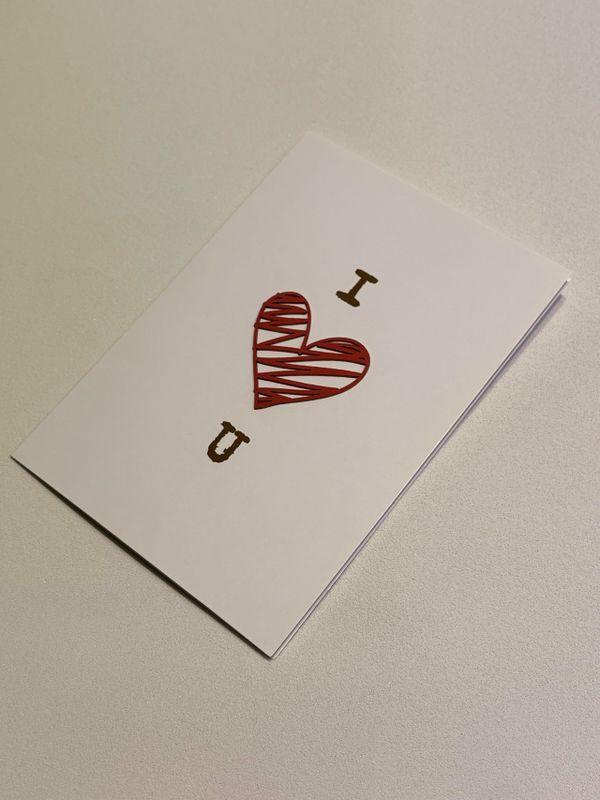 Открытка 10х15см - I LOVE YOU Открытка 10х15см - I LOVE YOU