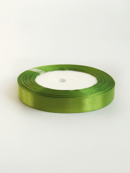 Атласная лента 12 мм (25 ярд)  цвет фисташковый