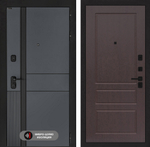 Входная дверь Лабиринт EVOLAB - 03 Орех премиум