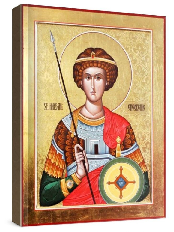 Георгий Победоносец (рукописная икона)