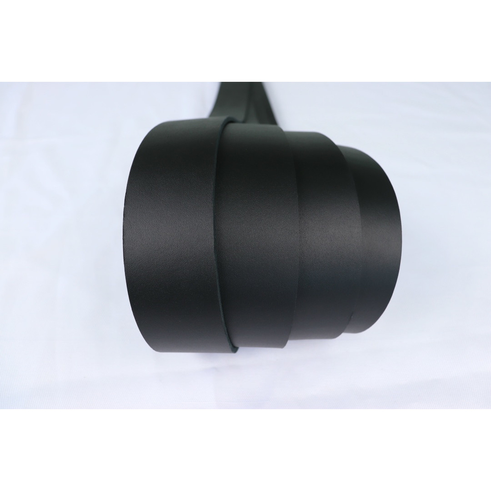 Ременная заготовка Гермес черный гладкая