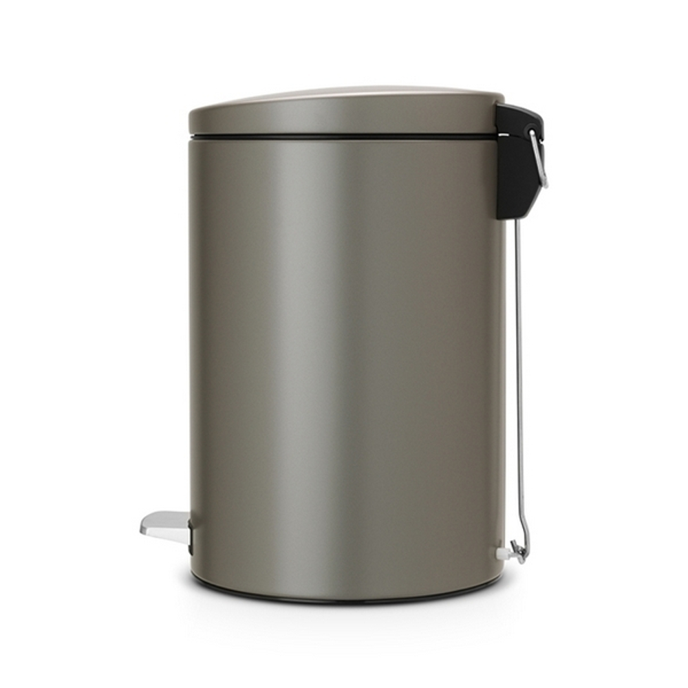 Ведро для мусора Brabantia МС платина 20л вид сбоку